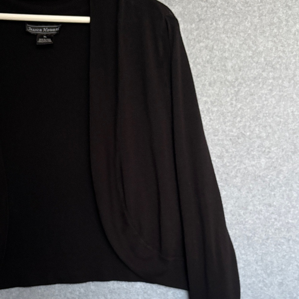 Jessica Howard  Women Sweater Shrug XL Black - Picture 6 of 7